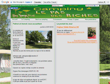 Tablet Screenshot of camping-du-pas-des-biches.com